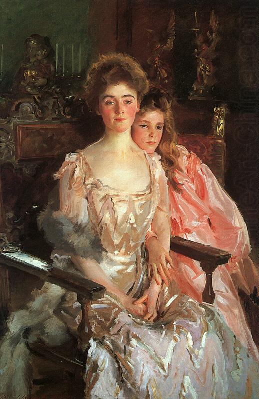 John Singer Sargent Mrs Fiske Warren her Daughter Rachel china oil painting image